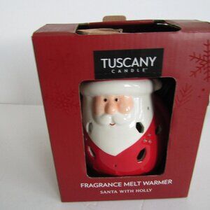 Tuscany Candle Fragrance Melt Plug In  Warmer, Santa With Holly